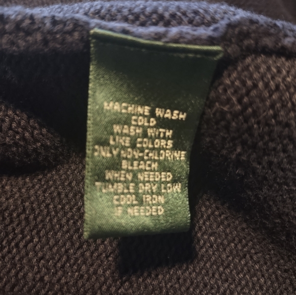 Lauren Ralph Lauren Navy Blue Double Breasted Cardigan - Picture 2 of 6